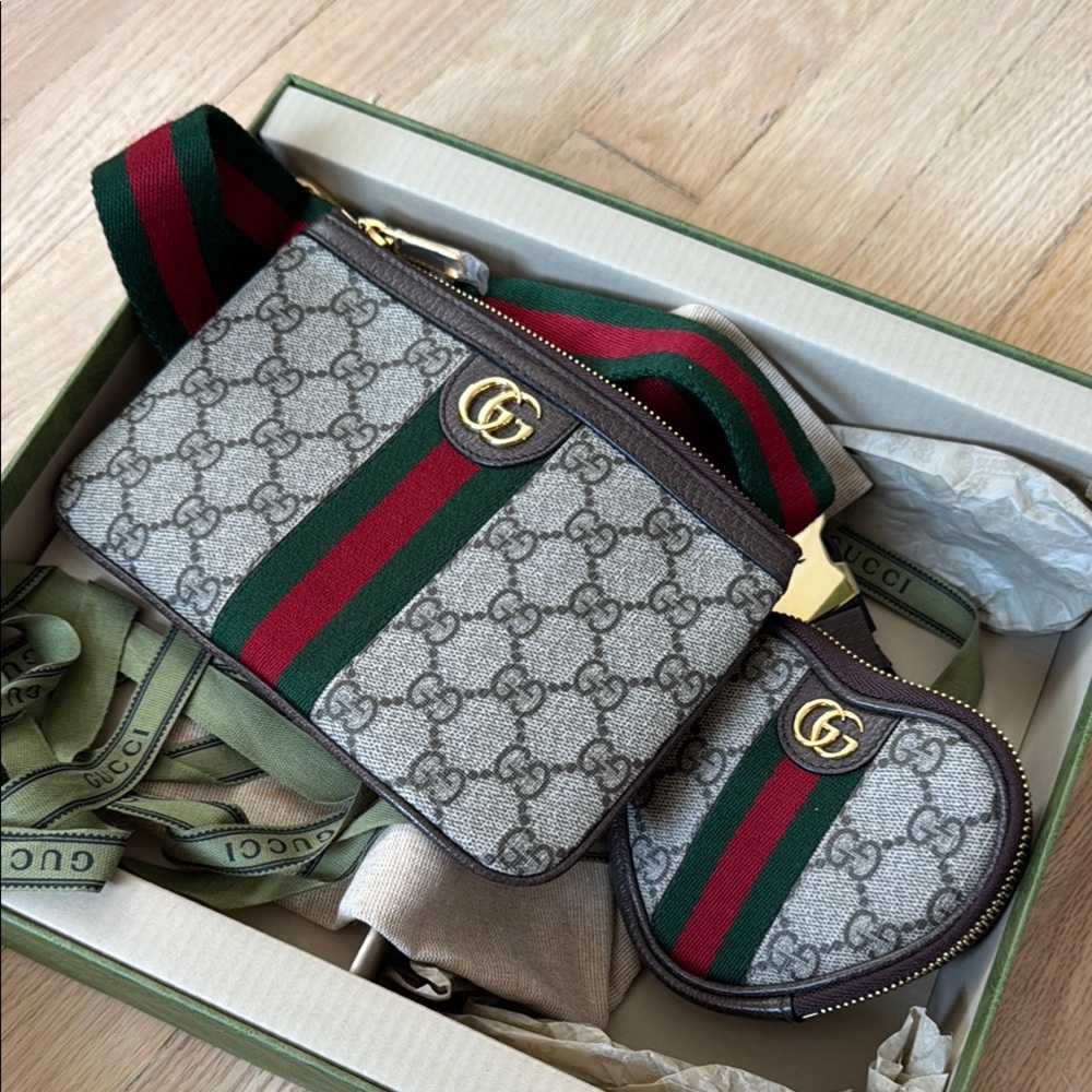 Gucci Monogram Crossbody Bag Set